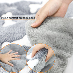Self-Warming Cat Bed Mat Washable Dog Bed Crate Mat Soft Pet Sleeping Mat For Dogs And Cats Reversible Fleece Dog Crate Kennel Pad Cat Pet Bed - Otaj Gifts