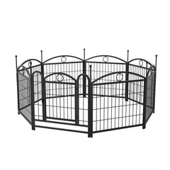 Dog Playpen Indoor 24 Inch 8 Panel Metal Dog Playpen - Otaj Gifts