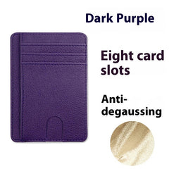 Multiple Card Slots Portable Pu Leather Credit Card Bag Card Holder - Otaj Gifts