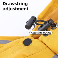 Dog Raincoat With Reflective, Waterproof Dog Rain Jacket With Hood, Leash Hole, Reflective Strap For Small Medium Dogs, Lightweight Puppy Clothes - Otaj Gifts