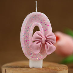 Creative Digital Bow Birthday Candle - Otaj Gifts