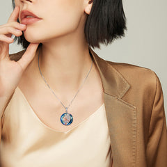 Nirvana Phoenix Necklace Sterling Silver Crystal Phoenix Jewelry Necklaces for Women - Otaj Gifts