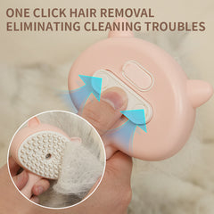 Hair Cleaning Brush With Mist Multifunctional Cat Grooming Brush Rechargeable Self Cleaning Slicker Brush For Pets Dogs & Catsb Pet Products - Otaj Gifts