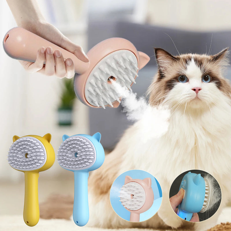 Hair Cleaning Brush With Mist Multifunctional Cat Grooming Brush Rechargeable Self Cleaning Slicker Brush For Pets Dogs & Catsb Pet Products - Otaj Gifts