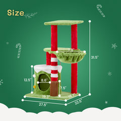 Cat House - Cat Hammock 2 Floor Platform - Cat Climbing Frame - Otaj Gifts