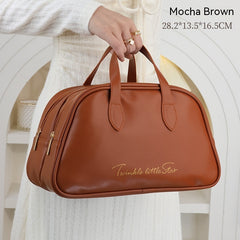 Leather Large Capacity Travel Toiletry Bag - Otaj Gifts