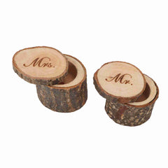 2Pcs Retro Wedding Ring Box Container Unique Ring Jewelry Holder Storage Case 01# - Otaj Gifts