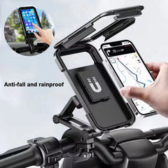 Waterproof Motorcycle Bike Mobile Phone Holder Magnetic Universal Bicycle GPS 360 Degree Swivel Adjustable Motorcycle Cellphone Holder - Otaj Gifts