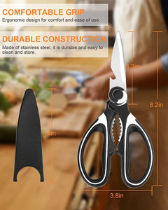 Kitchen Shears Scissors Heavy Duty Cooking Food Meat Chicken Utility - Otaj Gifts