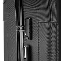 3-in-1 ABS Trolley Case 20 Inches-24 Inches-28 Inches Black - Otaj Gifts