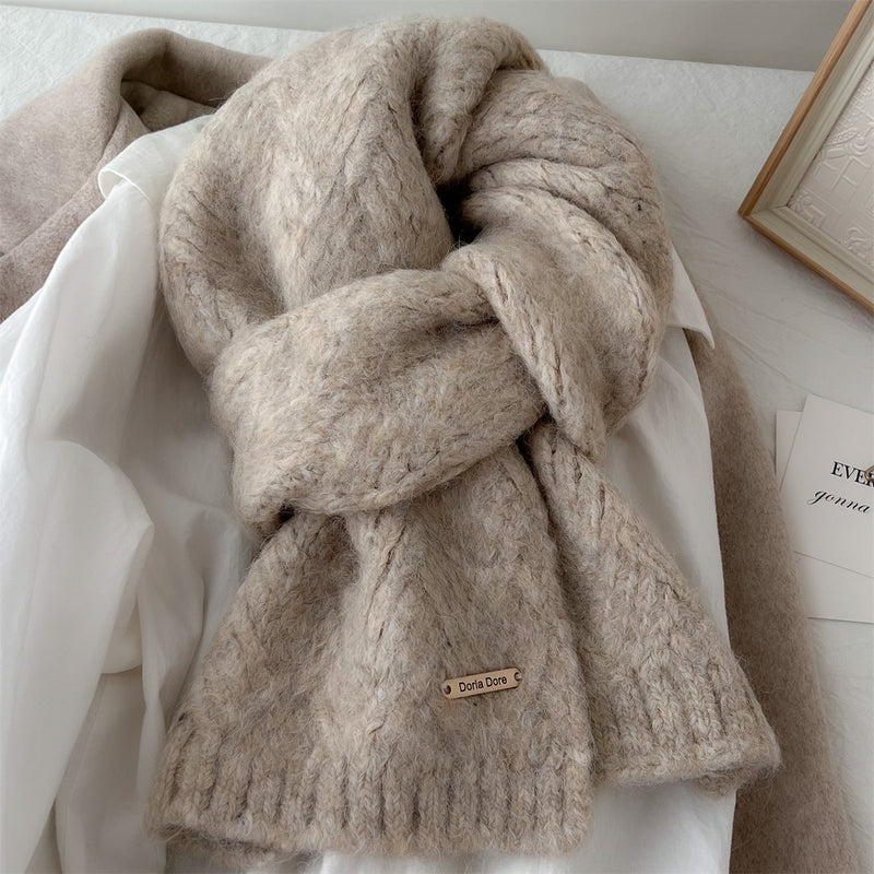 Wool Blended Korean Style Fashionable Student High-grade Knitted - Otaj Gifts