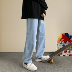 Spring And Summer Jeans Men's Loose Straight - Otaj Gifts