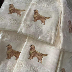 Dog Embroidery Water Absorbing Wash Towel - Otaj Gifts