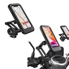 Motorcycle Phone Holder Waterproof Sensitive TPU Touch Screen 360° Rotation Bike Navigation Mount - Otaj Gifts