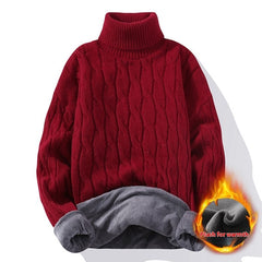 High Neck Velvet Thickening Thermal Sweater - Otaj Gifts