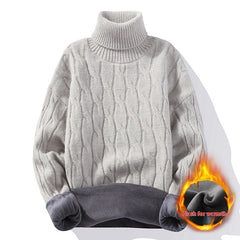 High Neck Velvet Thickening Thermal Sweater - Otaj Gifts