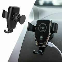 10W QI Wireless Fast Car Charger Mount Holder Stand Automatic Clamping Charging - Otaj Gifts