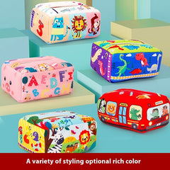 Children's Drawstring Paper Towel Box Toy Baby Fabric Drawstring - Otaj Gifts