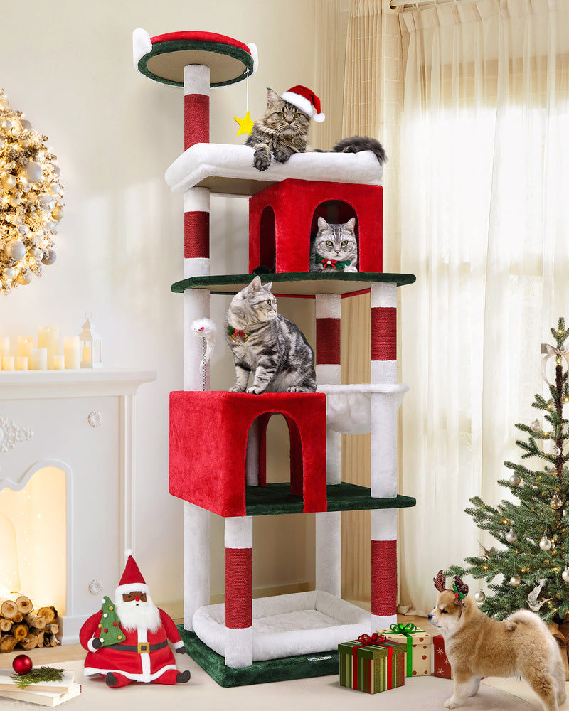 72 Inch Christmas Cat Climbing Rack - Otaj Gifts