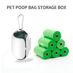 Dog Poop Bag Holder And Dispenser With Leash Attachment Pet Supplies Space Capsule Outdoor Biodegradable Dog Poop Bags Dispenser Attachable To The Leash Dog Accessories - Otaj Gifts