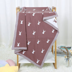 Baby Cartoon Knitted Cotton Cute Windproof Blanket - Otaj Gifts