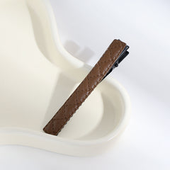 Leather Barrettes Pleated Solid Color Simple Temperamental All-match - Otaj Gifts