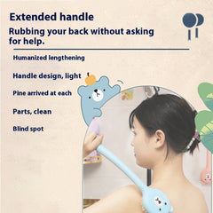 Bath Brush Soft Fur Long Handle Strong - Otaj Gifts