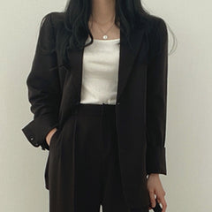 Women's Fashion L Korean Style Leisure Suit Trousers Suit - Otaj Gifts