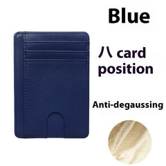 Multiple Card Slots Portable Pu Leather Credit Card Bag Card Holder - Otaj Gifts