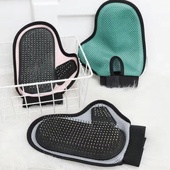 Cat Hair Removal Glove Pet Supplies Bath Massage Jerking Gloves Cat Dog Massage Bathing Cleaning Grooming Supplies Silicone Hair Sticking Removal Brush - Otaj Gifts