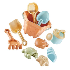 10PCS Sand Toys Beach Toys Sand Molds Beach Shell Bucket Shovel Rake Sand Play Set for Kids Toddlers - Otaj Gifts