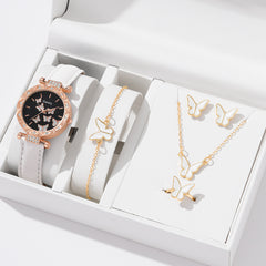 Women's Fashion Simple Butterfly Digital Belt Watch - Otaj Gifts