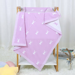 Baby Cartoon Knitted Cotton Cute Windproof Blanket - Otaj Gifts