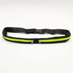 Sports Waist Bag With Double Pocket Slim Zip Running Phone Belt Bags - Otaj Gifts