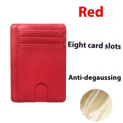 Multiple Card Slots Portable Pu Leather Credit Card Bag Card Holder - Otaj Gifts