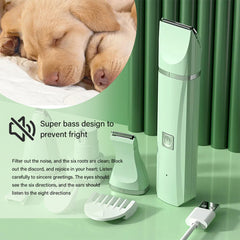 4X Professional Pet Dog Cat Clippers Hair Grooming Cordless Trimmer Shaver Kit - Otaj Gifts