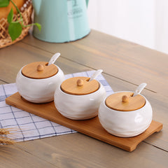 Seasoning Jar Seasoning Bottle Salt Monosodium Glutamate Seasoning Box Set Household - Otaj Gifts