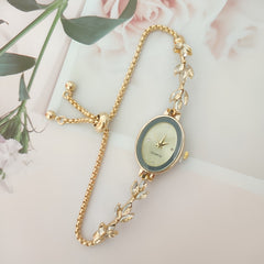 Wheat Diamond Women's Watch Free Adjustment Pull-out Women's - Otaj Gifts