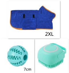 Silicone Dog Bath Massage Gloves Brush Pet Cat Bathroom Cleaning Tool Comb Brush For Dog Can Pour Shampoo Dog Grooming Supplies - Otaj Gifts