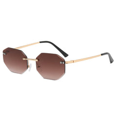 Frameless Polygon Fashion Glasses For Men And Women - Otaj Gifts