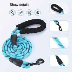 Dogs Leash Running Elasticity Hand Freely Pet Products Dogs Harness Collar Jogging Lead And Adjustable Waist Rope Puppy Leash Lead Training Padded Handle Reflective - Otaj Gifts