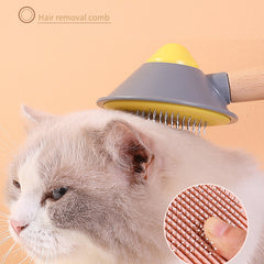 OneKey Pet Hair Remover Comb Pet Comb Grooming Brush Pet Hair Cleaner Brush Cat Shedding Brush Self Cleaning Slicker For Long & Short Hair Cats And Dogs - Otaj Gifts