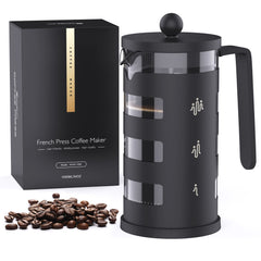 RAINBEAN  French Press Coffee Maker Easy Cleaning Cafeteria, Heat Resistant Borosilicate Glass - Otaj Gifts