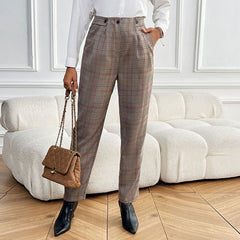 Houndstooth Feet Ladies Suit Pant - Otaj Gifts