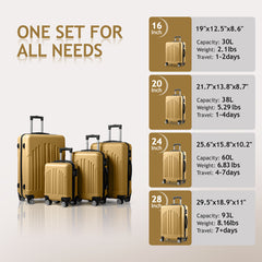 Vertical Striped Four In One Suitcase - Otaj Gifts