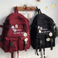The New School Bag Korean Fashion Sweet Trend School Backpack - Otaj Gifts