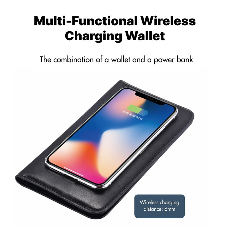 The Charging Wallet Is An Indispensable And Versatile Companion For Everyday Travel. With A Built-in Charging Module, The Battery Life Of The Mobile Phone Is Worry-free. - Otaj Gifts