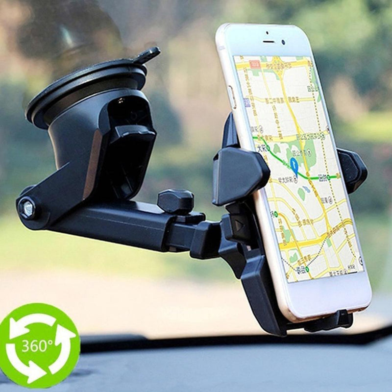 Windshield Car Phone Holder Universal in Car Cellphone Holder Stand Adjustable Phone Suction Cup Holder Car Mount Phone Stand - Otaj Gifts