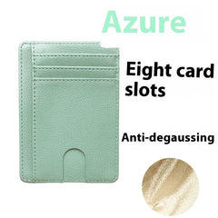 Multiple Card Slots Portable Pu Leather Credit Card Bag Card Holder - Otaj Gifts