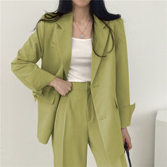Women's Fashion L Korean Style Leisure Suit Trousers Suit - Otaj Gifts